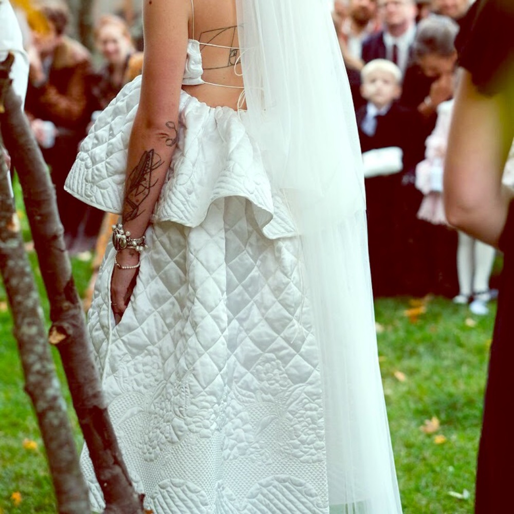 CECILIE BAHNSEN / Sybil Quilted Skirt + Selena Top